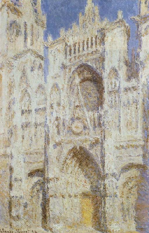 Claude Monet The sun of the main entrance of the Rouen Cathedral